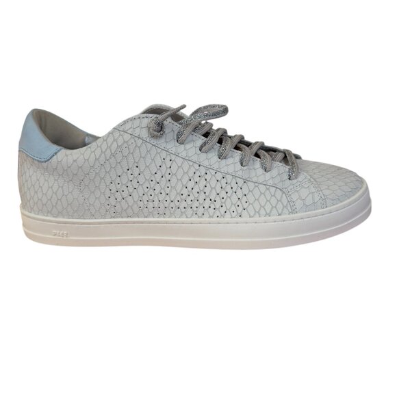 P448 John low top sneaker in margot with lace-up style glittery laces women's 40 - Picture 2 of 14